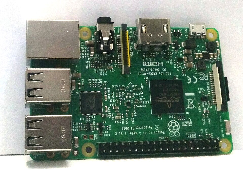 Raspberry Pi 3 Model B top view